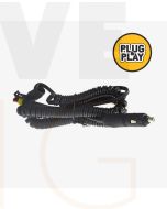 Lightforce CIGLEADAMP Cig. Plug Lead with Curly Cord and AMP Plug