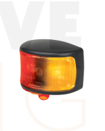 Hella LED Side Marker Lamp Amber/Red 12/24V Black Base with Deutsch