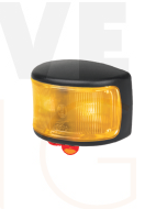 Hella LED Supplementary Side Marker Lamp Amber 12/4V CAB Marker Black