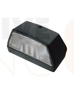 Hella Licence Plate Lamp - Black, 12V (2553) 