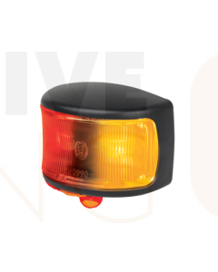 Hella LED Side Marker Lamp Amber/Red 12/24V Black Base with Deutsch