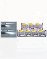 Hella HB3-PW100DP2 HB3 P20d 12V 60W Platinum White Plus 100% Globe Kit